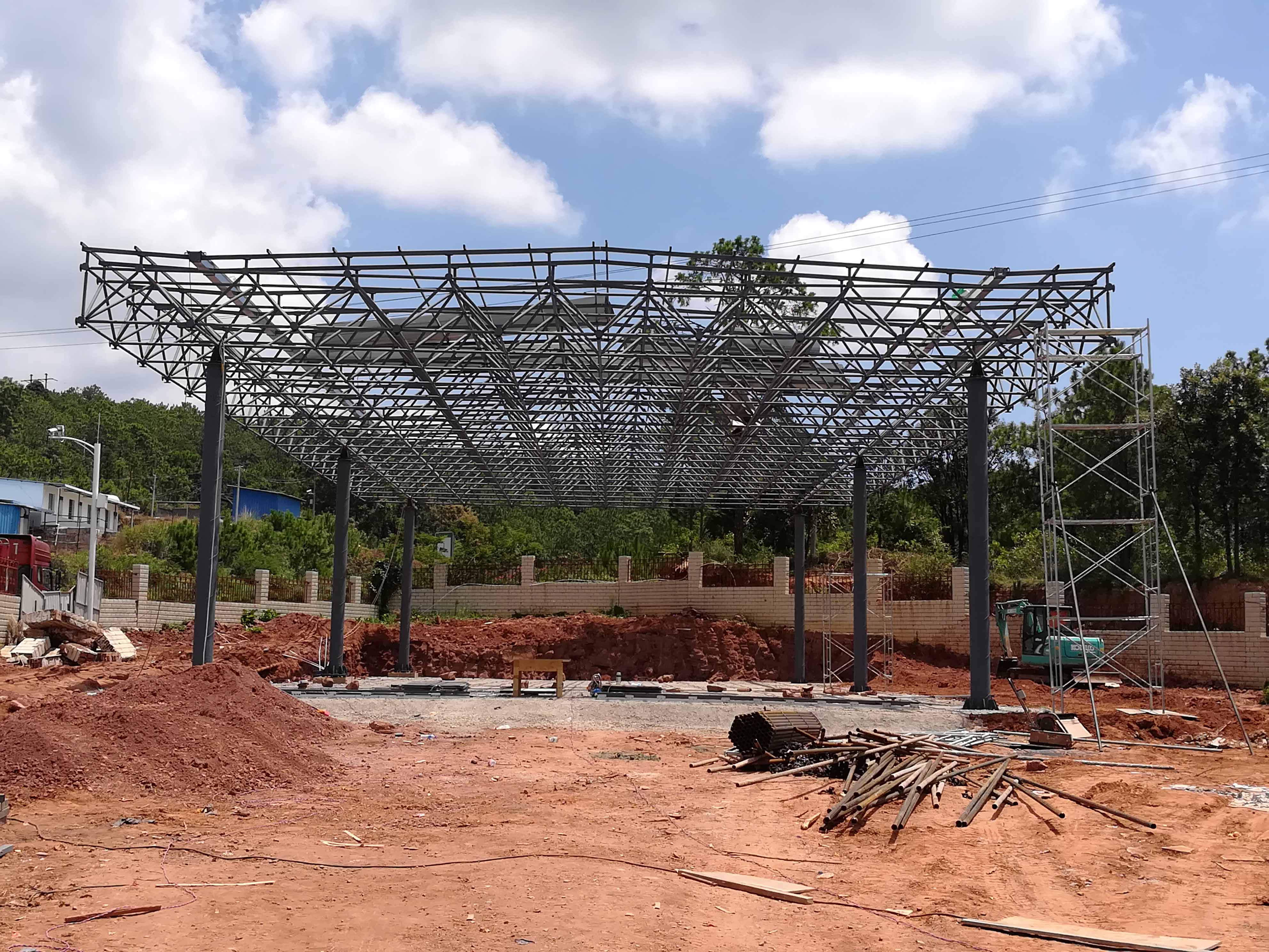 濮阳加油站网架屋面